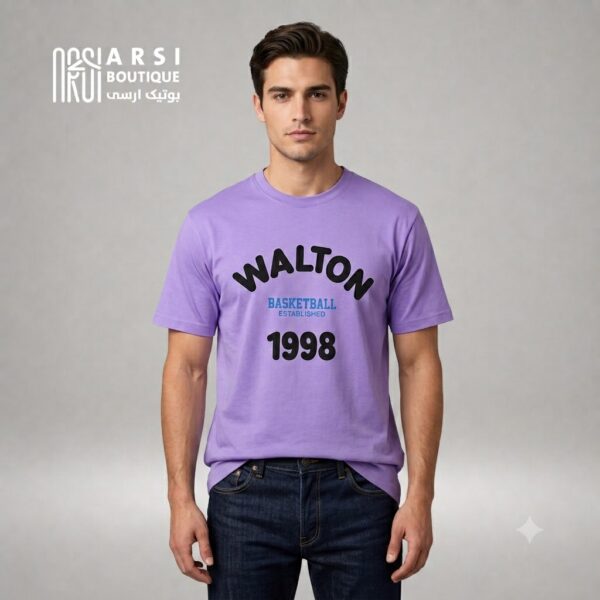 تیشرتwalton مردانه مشکی_2234 - تصویر 2